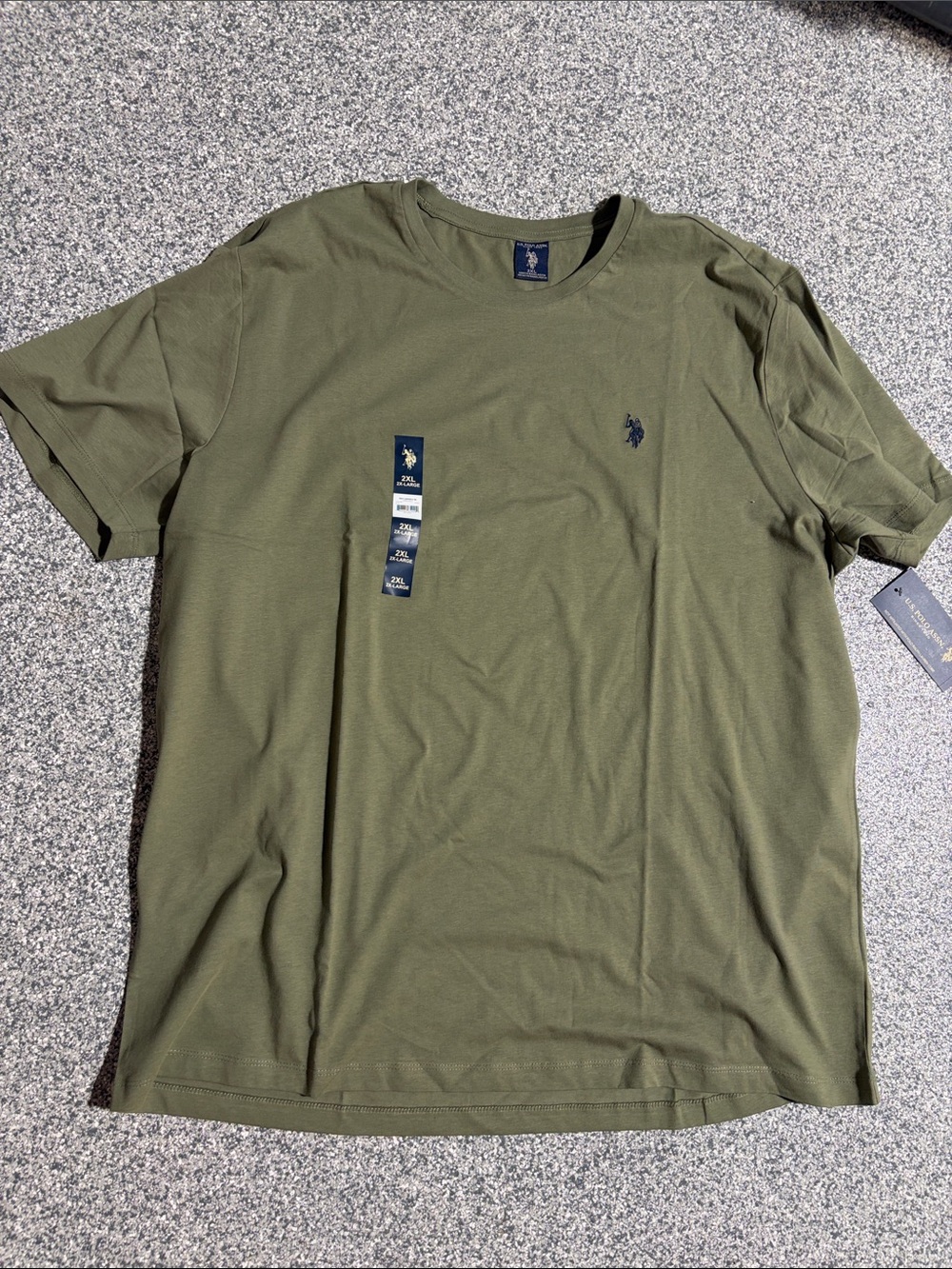 U.S. Polo Assn. Olive Crew Neck Short Sleeve Tee
